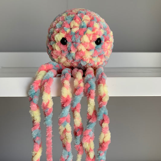Crochet JellyFish - Rainbow Multi