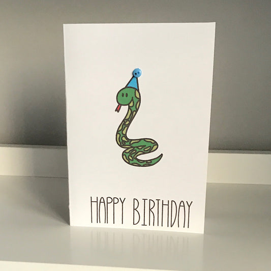 Snake - Happy Birthday Card
