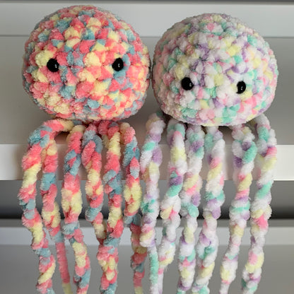 Crochet JellyFish - Rainbow Multi