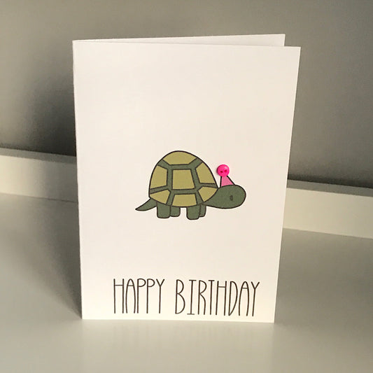 Turtle - Happy Birthday Card