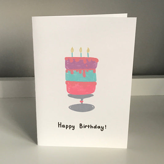 Birthday Cake - Happy Birthday Card